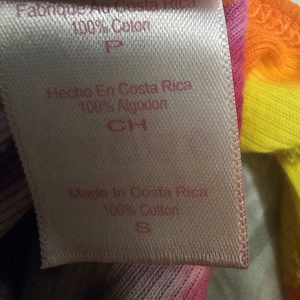 Tie dye 🌈 Rainbow cotton dress S - Picture 3 of 5